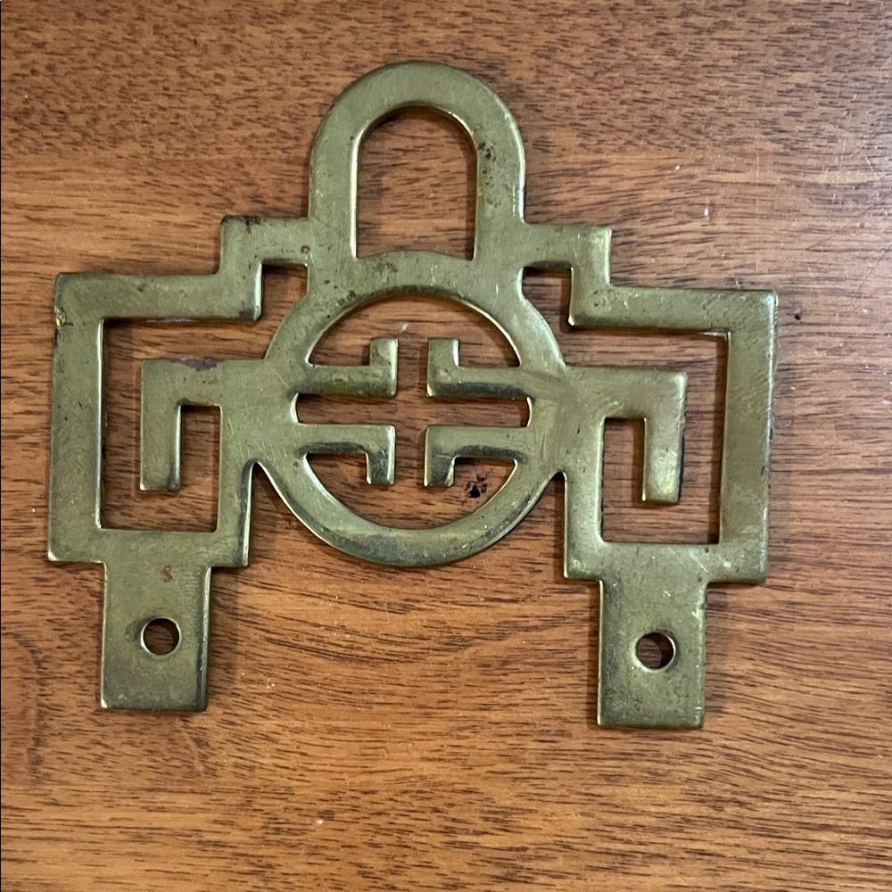 *3 for $10* Chinese-style Brass Drawer Pull or Hanger